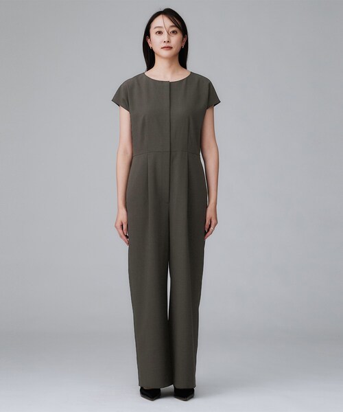 UNTITLED（アンタイトル）の「【きれいめ/オールインワン】梳毛調合繊コンビネゾン（サロペット/オーバーオール・レディース・チャコールグレー・48/44/04/02/01/00）」の3枚目の写真