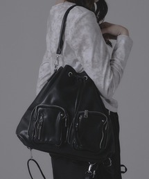 Chick | Stud Design Pocket Backpack/スタッズデザインポケットバックパック(バックパック/リュック)