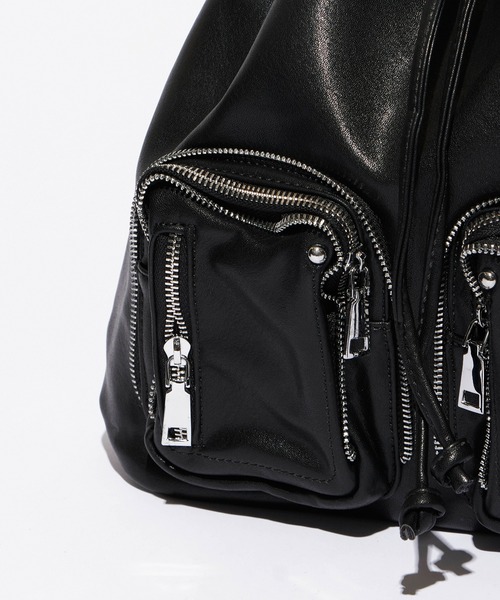 Chick（チック）の「Stud Design Pocket Backpack/スタッズデザインポケットバックパック（バックパック/リュック・レディース・ホワイト/ブラック・FREE）」の14枚目の写真
