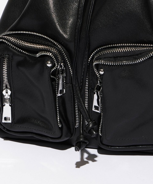 Chick（チック）の「Stud Design Pocket Backpack/スタッズデザインポケットバックパック（バックパック/リュック・レディース・ホワイト/ブラック・FREE）」の15枚目の写真