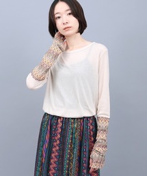 チチカカ | クシュクシュスリーブシアーTシャツ(Tシャツ/カットソー)