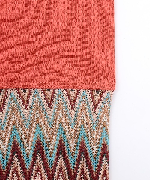 チチカカ(チチカカ)の「クシュクシュスリーブシアーTシャツ(Tシャツ/カットソー・レディース・オレンジ/ブラック/ライトベージュ・FREE)」の15枚目の写真