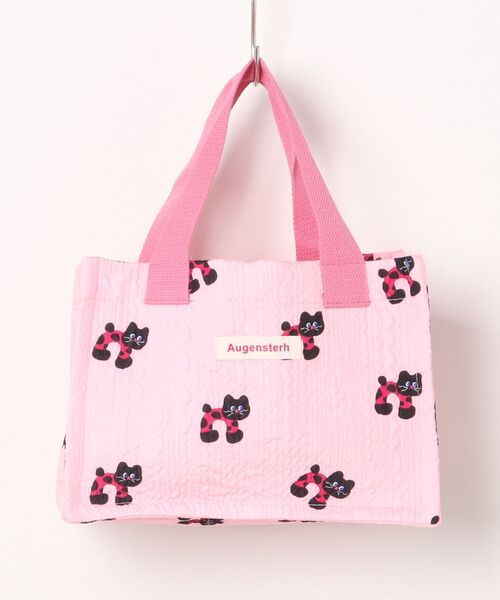 あつぼ♡ピンクデニムリメイク☆トートバッグ＆ミニポーチ Jelly moo / ジェリームー 】 トレンディ アニマル モコポコ