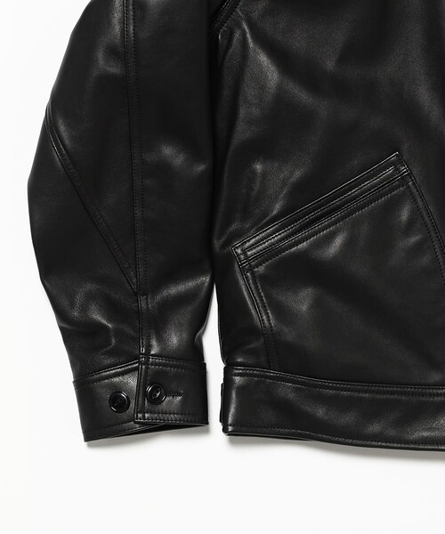 BEAMS（ビームス）の「【別注】Lee / 91-B Lamb Leather Jacket（ブルゾン・メンズ・ブラック・LARGE/MEDIUM/SMALL/X-LARGE）」の9枚目の写真