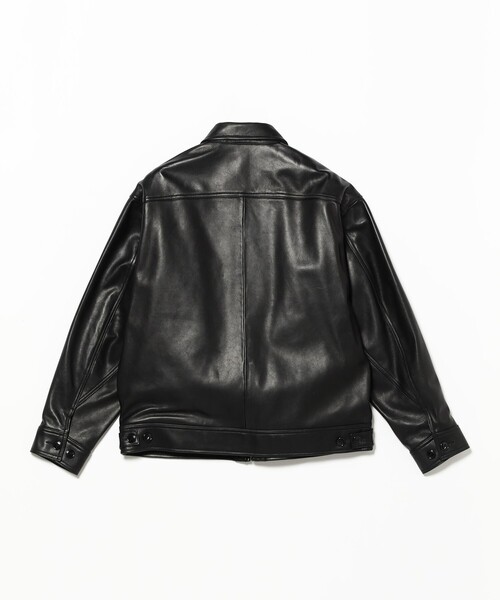 b:b ブラックレザー 馬革 サイズM セール】【別注】Lee / 91-B Lamb Leather Jacket（ブルゾン）｜BEAMS