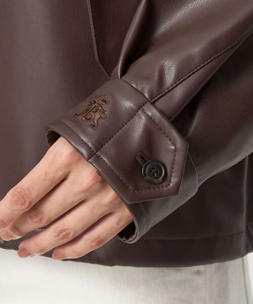 BARACUTA（バラクータ）の「【別注】＜BARACUTA＞レザーライク G4 ジャケット（その他アウター・レディース・ダークブラウン/ブラック・FREE）」の16枚目の写真