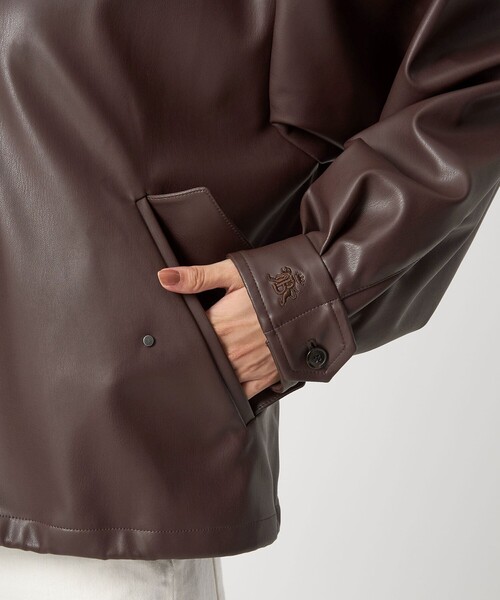BARACUTA（バラクータ）の「【別注】＜BARACUTA＞レザーライク G4 ジャケット（その他アウター・レディース・ダークブラウン/ブラック・FREE）」の18枚目の写真
