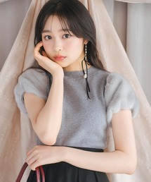 WILLSELECTION（ウィルセレクション）の「ファースリーブニットプルオーバー（ニット/セーター）」