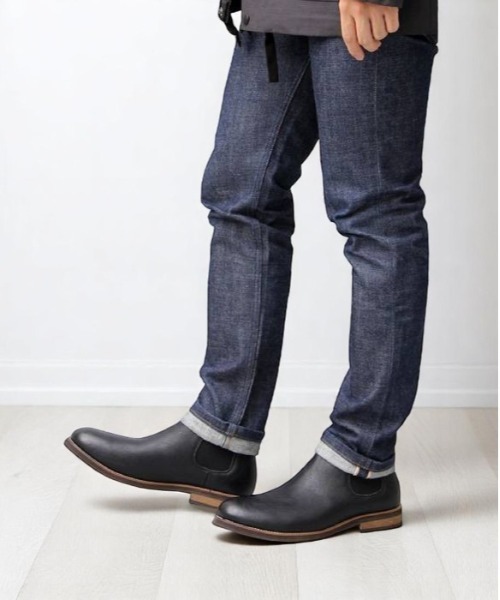 BACKYARD FAMILY(バックヤードファミリー)の「glabella SIDE GORE BOOTS(ブーツ・メンズ・ダークブラウン/ブラック・25cm/26cm/27cm)」の4枚目の写真