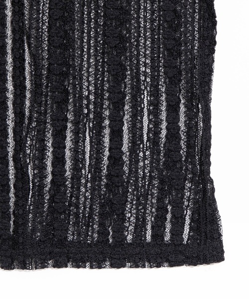 PUNYUS（プニュズ）の「フロントリボンレースシャツ（シャツ/ブラウス・レディース・ブラック/ホワイト・1/2/3/4）」の14枚目の写真