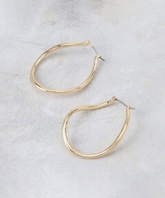 MARIA BLACK＞SUNSET HOOP 35 EARRINGS 18KYG PLATED/ピアス（ピアス