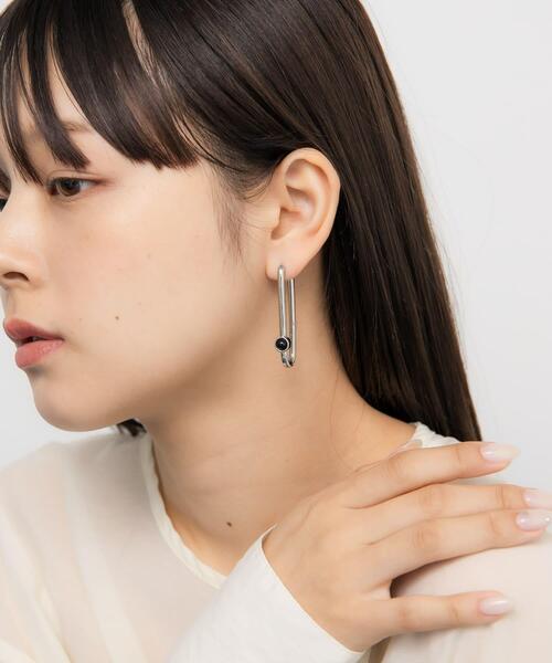 KBF(ケイビーエフ)の「オーバルピアス(ピアス(両耳用)・レディース・シルバー・ONE)」の3枚目の写真