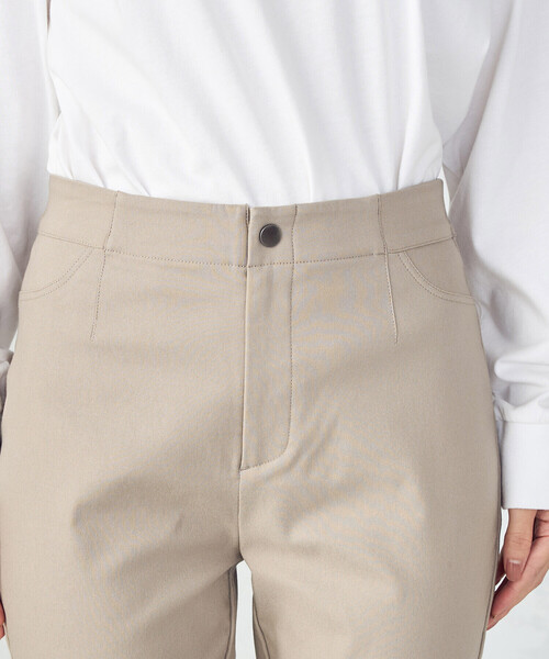 COMME CA ISM（コムサイズム）の「【美しいベーシックパンツ】裏起毛　ハイテンションパンツ（その他パンツ・レディース・ベージュ/ダークブラウン/ブラック/グレイッシュベージュ・MEDIUM/SMALL/X-SMALL/XX-SMALL/XX-LARGE/X-LARGE/LARGE）」の11枚目の写真