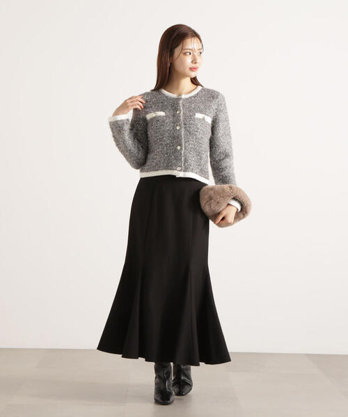 PROPORTION BODY DRESSING（プロポーションボディドレッシング）の「＜ウォッシャブル＞ハイウエストマーメイドスカート / 1215220921（スカート・レディース・ブラック/ボルドー/ダークグレー/ブラウン/チャコールグレー・MEDIUM/P/S/SMALL/PSS）」の8枚目の写真