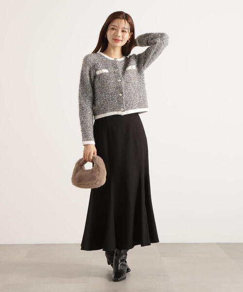 PROPORTION BODY DRESSING（プロポーションボディドレッシング）の「＜ウォッシャブル＞ハイウエストマーメイドスカート / 1215220921（スカート・レディース・ブラック/ボルドー/ダークグレー/ブラウン/チャコールグレー・MEDIUM/P/S/SMALL/PSS）」の9枚目の写真