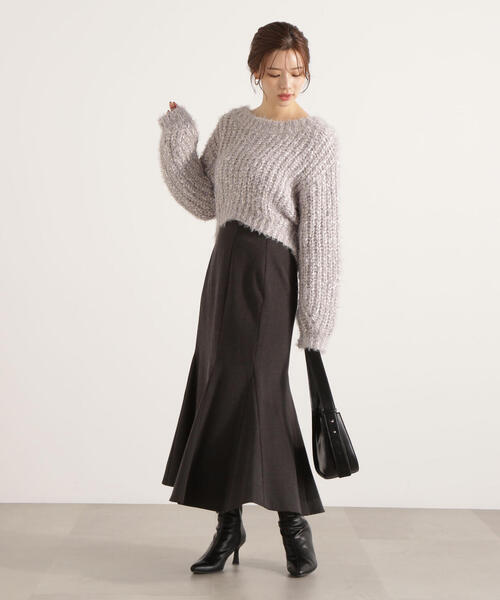 PROPORTION BODY DRESSING（プロポーションボディドレッシング）の「＜ウォッシャブル＞ハイウエストマーメイドスカート / 1215220921（スカート・レディース・ブラック/ボルドー/ダークグレー/ブラウン/チャコールグレー・MEDIUM/P/S/SMALL/PSS）」の15枚目の写真