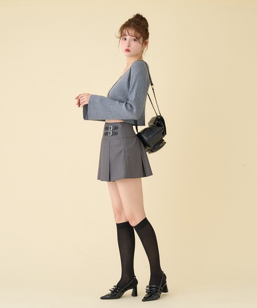 one after another NICE CLAUP(ワンアフターアナザーナイスクラップ)の「サイドベルトプリーツスカート(スカート・レディース・ブラウン系その他/ベージュ/グレー/ブラウン系その他2・SMALL/MEDIUM)」の13枚目の写真