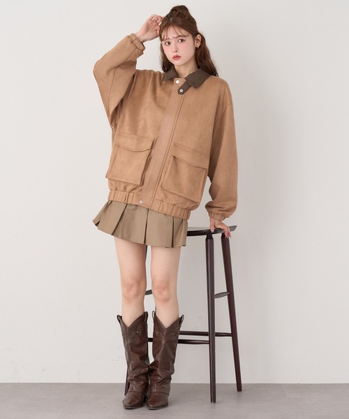 one after another NICE CLAUP(ワンアフターアナザーナイスクラップ)の「サイドベルトプリーツスカート(スカート・レディース・ブラウン系その他/ベージュ/グレー/ブラウン系その他2・SMALL/MEDIUM)」の17枚目の写真