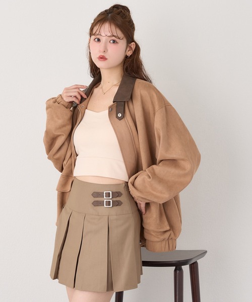 one after another NICE CLAUP(ワンアフターアナザーナイスクラップ)の「サイドベルトプリーツスカート(スカート・レディース・ブラウン系その他/ベージュ/グレー/ブラウン系その他2・SMALL/MEDIUM)」の18枚目の写真