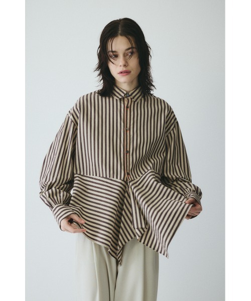 HeRIN.CYE(ヘリンドットサイ)の「Flare hem shirt フレアヘムシャツ(シャツ/ブラウス・レディース・ブラウン系その他/ブルー系その他/ホワイト系その他・FREE)」の1枚目の写真