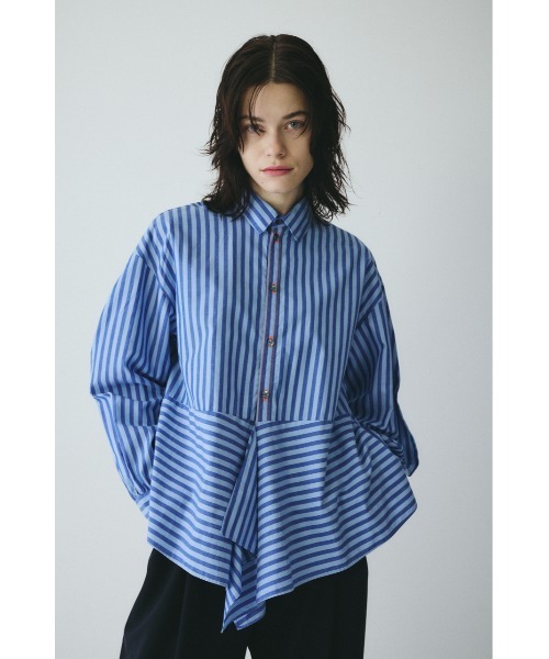 HeRIN.CYE(ヘリンドットサイ)の「Flare hem shirt フレアヘムシャツ(シャツ/ブラウス・レディース・ブラウン系その他/ブルー系その他/ホワイト系その他・FREE)」の3枚目の写真