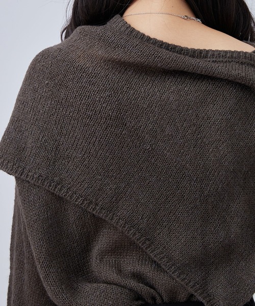 Lace Ladies(レースレディース)の「ボレロ風 フェイクレイヤード デザイン ニット プルオーバー(ニット/セーター・レディース・ブラウン/ホワイト/グレー・FREE)」の14枚目の写真