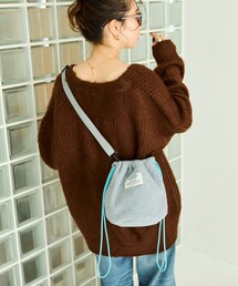 限定展開 DISCUS ATHLETIC × FREAK'S STORE/ディスカス アスレチック 別注 フリース 配色 巾着 バッグ