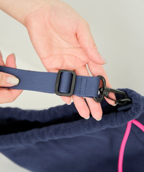 FREAK'S STORE（フリークスストア）の「限定展開 DISCUS ATHLETIC × FREAK'S STORE/ディスカス アスレチック 別注 フリース 配色 巾着 バッグ（ショルダーバッグ・レディース・ブラック/グレー/ネイビー・ONE SIZE）」の20枚目の写真