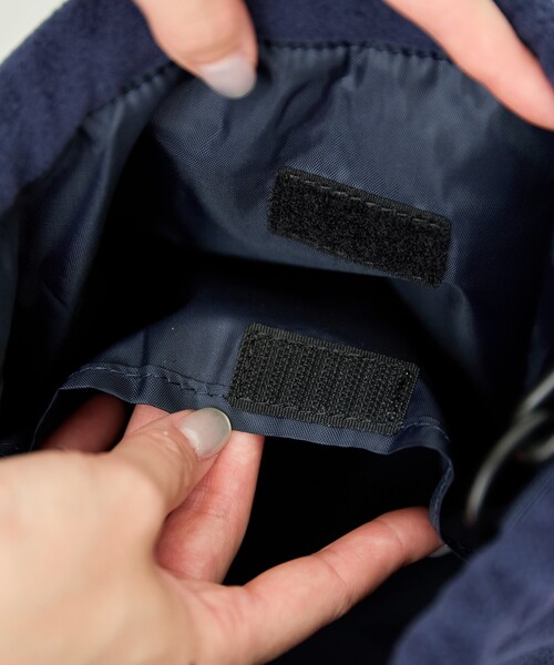 FREAK'S STORE（フリークスストア）の「限定展開 DISCUS ATHLETIC × FREAK'S STORE/ディスカス アスレチック 別注 フリース 配色 巾着 バッグ（ショルダーバッグ・レディース・ブラック/グレー/ネイビー・ONE SIZE）」の22枚目の写真