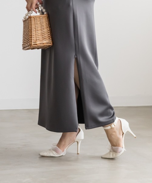 CLETTE（クレット）の「CLETTEオリジナルストレッチナロースカート（スカート・レディース・ブラック/チャコールグレー/ブラウン・3L/LL/4L）」の11枚目の写真