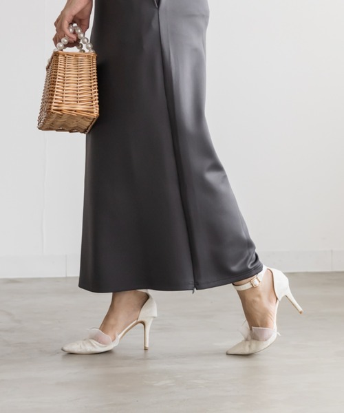 CLETTE（クレット）の「CLETTEオリジナルストレッチナロースカート（スカート・レディース・ブラック/チャコールグレー/ブラウン・3L/LL/4L）」の12枚目の写真
