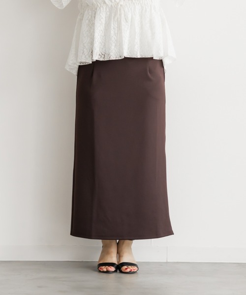 CLETTE（クレット）の「CLETTEオリジナルストレッチナロースカート（スカート・レディース・ブラック/チャコールグレー/ブラウン・3L/LL/4L）」の17枚目の写真