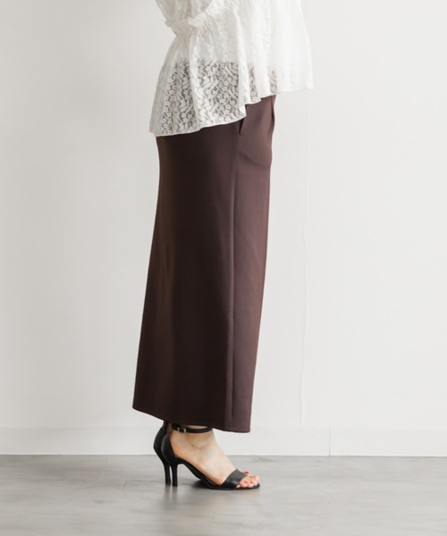 CLETTE（クレット）の「CLETTEオリジナルストレッチナロースカート（スカート・レディース・ブラック/チャコールグレー/ブラウン・3L/LL/4L）」の18枚目の写真