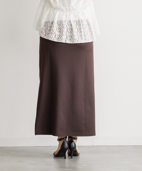 CLETTE（クレット）の「CLETTEオリジナルストレッチナロースカート（スカート・レディース・ブラック/チャコールグレー/ブラウン・3L/LL/4L）」の19枚目の写真