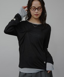 sheer layered twist top / シアーレイヤードツイストトップス