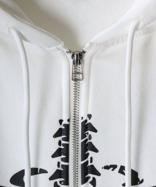 セール】Bone Print Hoodie with Devil's Horn/ボーンプリント デビル