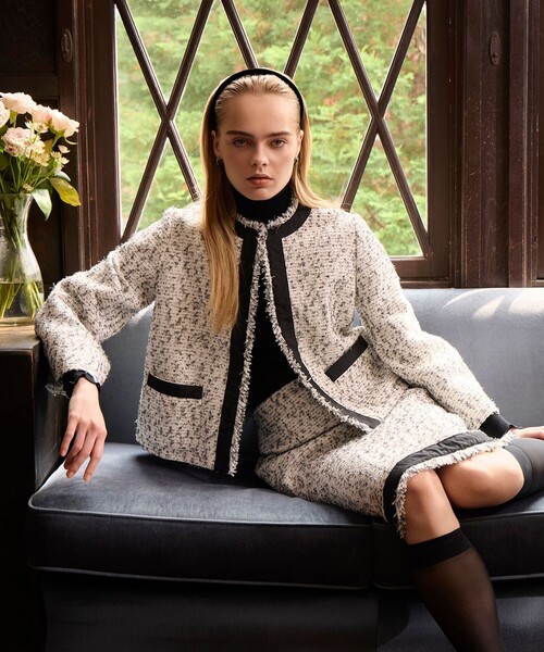 EFFE BEAMS(エッフェビームス)の「モノトーン ツイード ジャケット(その他アウター・レディース・その他・36/38)」の3枚目の写真