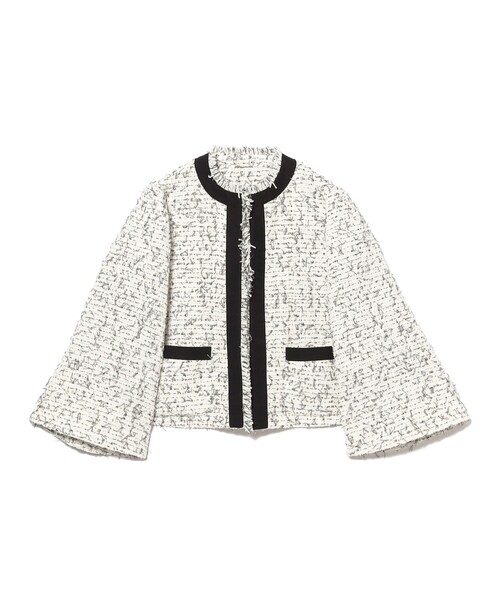 モノトーン ツイード ジャケット（その他アウター）｜EFFE BEAMS