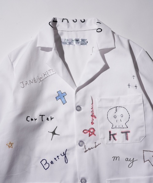 THRIFTY LOOK(スリフティールック)の「THRIFTY LOOK スリフティルック / MEMORIAL WHITE COUNTER COAT EMBROIDERY(テーラードジャケット・メンズ・ホワイト・MEDIUM/X-LARGE)」の3枚目の写真