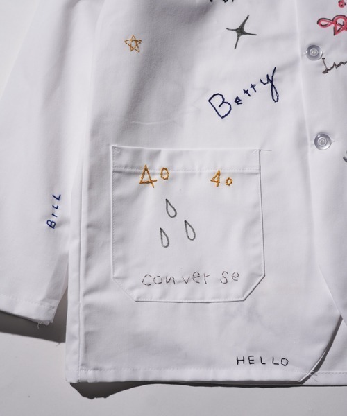 THRIFTY LOOK(スリフティールック)の「THRIFTY LOOK スリフティルック / MEMORIAL WHITE COUNTER COAT EMBROIDERY(テーラードジャケット・メンズ・ホワイト・MEDIUM/X-LARGE)」の6枚目の写真