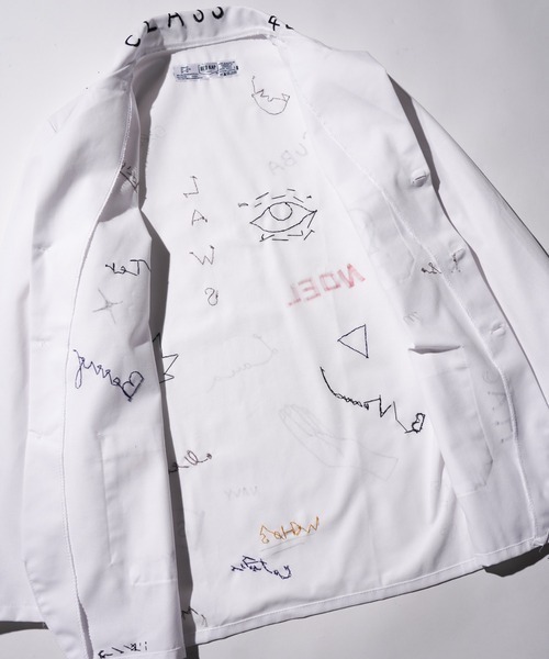 THRIFTY LOOK(スリフティールック)の「THRIFTY LOOK スリフティルック / MEMORIAL WHITE COUNTER COAT EMBROIDERY(テーラードジャケット・メンズ・ホワイト・MEDIUM/X-LARGE)」の10枚目の写真
