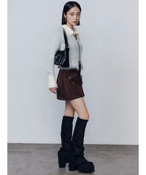 EMODA(エモダ)の「アウトポケットショルダーバッグ(ハンドバッグ・レディース・ブラック/レッド/グレー・FREE)」の5枚目の写真