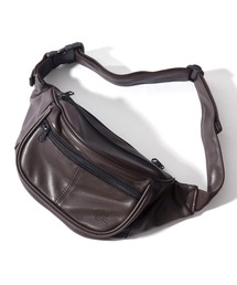 JEMORGAN（ジェーイーモーガン）の「JEMORGAN（ジェーイーモーガン）フェイクレザー 合皮 シンプルウエストバッグ/ボディバッグ/スリングバッグ メンズ レディース ユニセックス（ボディバッグ/ウエストポーチ）」