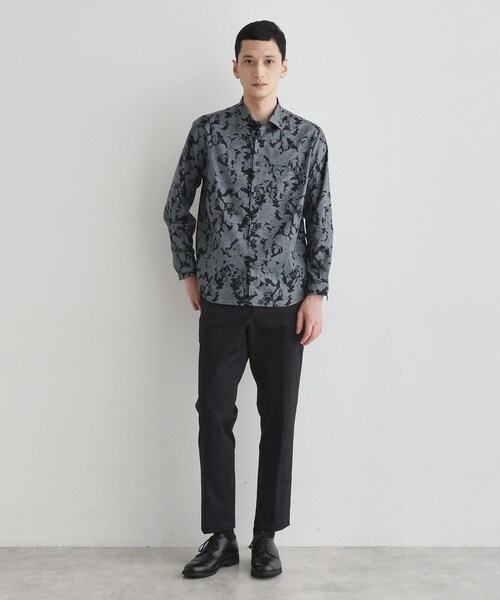TAKEO KIKUCHI（タケオキクチ）の「【LIMITED】フラワープリント長袖シャツ（シャツ/ブラウス・メンズ・ブラック系/ダークブラウン系/アイボリー系/モスグリーン系/グレー系その他・04/03/02/01）」の13枚目の写真