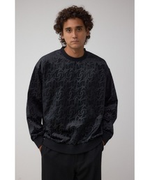 AZUL by moussy | ベロアエンボス総柄トップス(Tシャツ/カットソー)