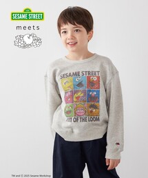 SHIPS any | SESAME STREET meets FRUIT OF THE LOOM: ブロック プリント スウェット<KIDS>(Tシャツ/カットソー)