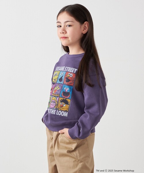 SHIPS any（シップス エニィ）の「SESAME STREET meets FRUIT OF THE LOOM: ブロック プリント スウェット<KIDS>（Tシャツ/カットソー・キッズ・パープル/ライトグレー・130/150/140/110）」の11枚目の写真