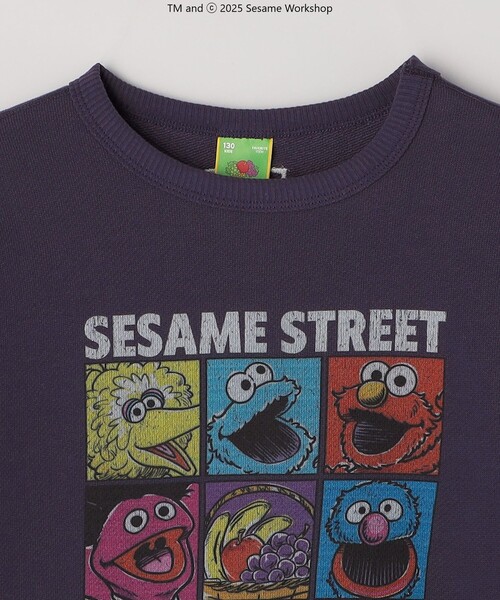 SHIPS any（シップス エニィ）の「SESAME STREET meets FRUIT OF THE LOOM: ブロック プリント スウェット<KIDS>（Tシャツ/カットソー・キッズ・パープル/ライトグレー・130/150/140/110）」の15枚目の写真