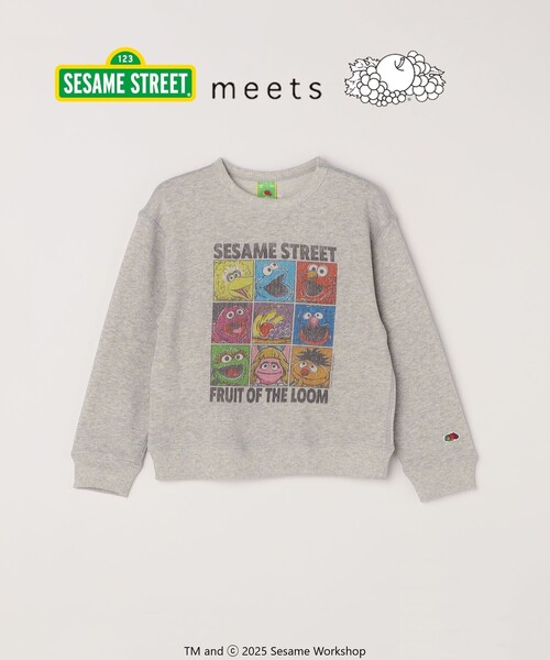 SHIPS any（シップス エニィ）の「SESAME STREET meets FRUIT OF THE LOOM: ブロック プリント スウェット<KIDS>（Tシャツ/カットソー・キッズ・パープル/ライトグレー・130/150/140/110）」の21枚目の写真