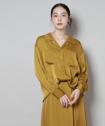 シャツ/ブラウス（イエロー/黄色系・サテン）ファッション通販 - ZOZOTOWN